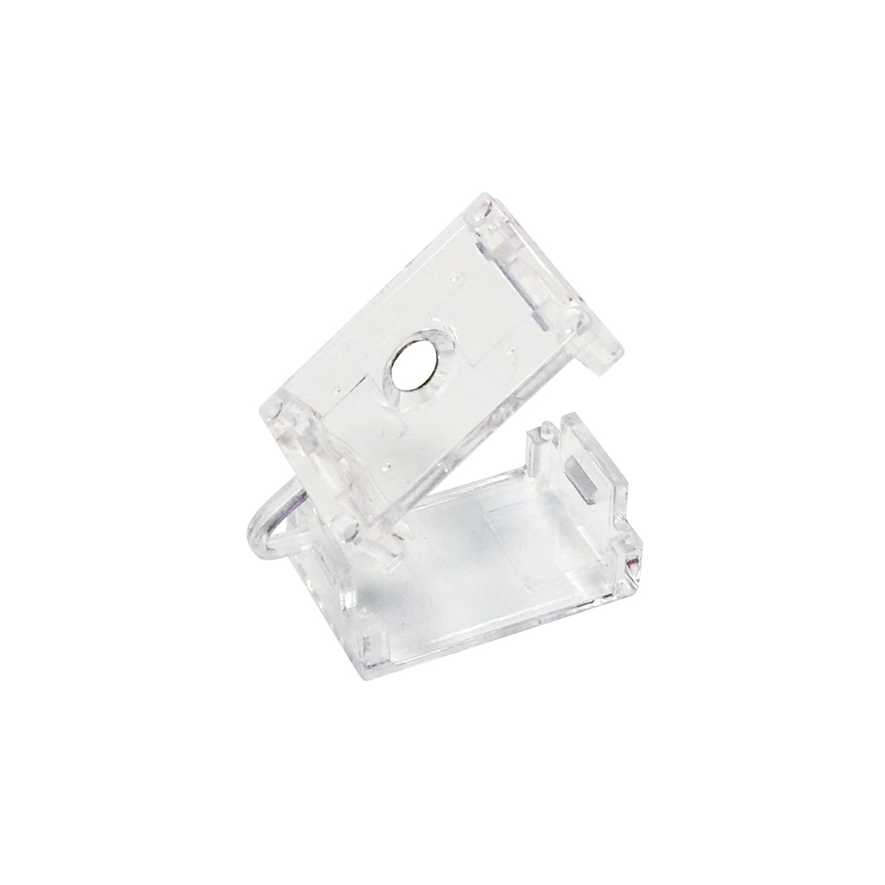 NUTP13 IP65 120V Tape Light Installation Bracket Kit, 2 Clear Mounting Clips & Screws