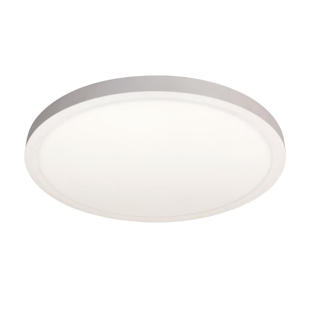 16" ELO Surface Mounted LED, 2200lm / 20W, 4000K, 90+ CRI, 120V Triac/ELV or 277V Non-Dimming,