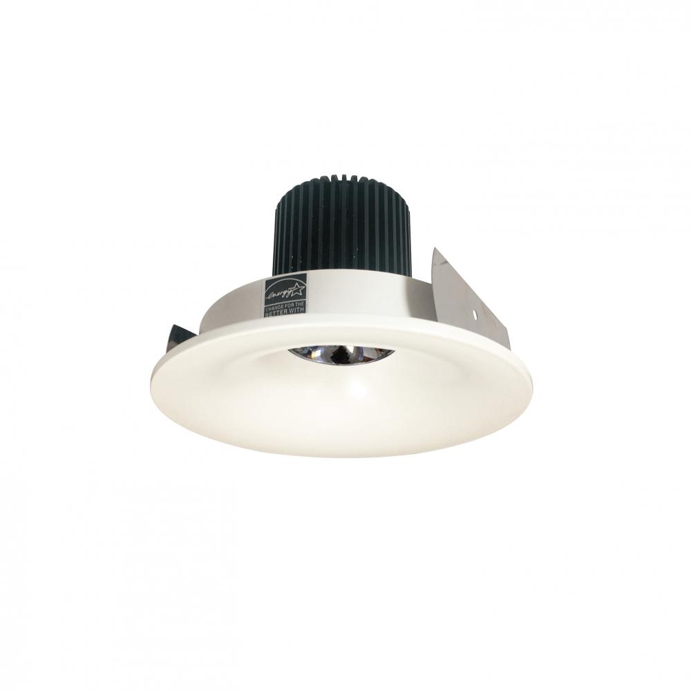 4" Iolite LED Round Bullnose, 10-Degree Optic, 950lm / 12W, 4000K, White Finish