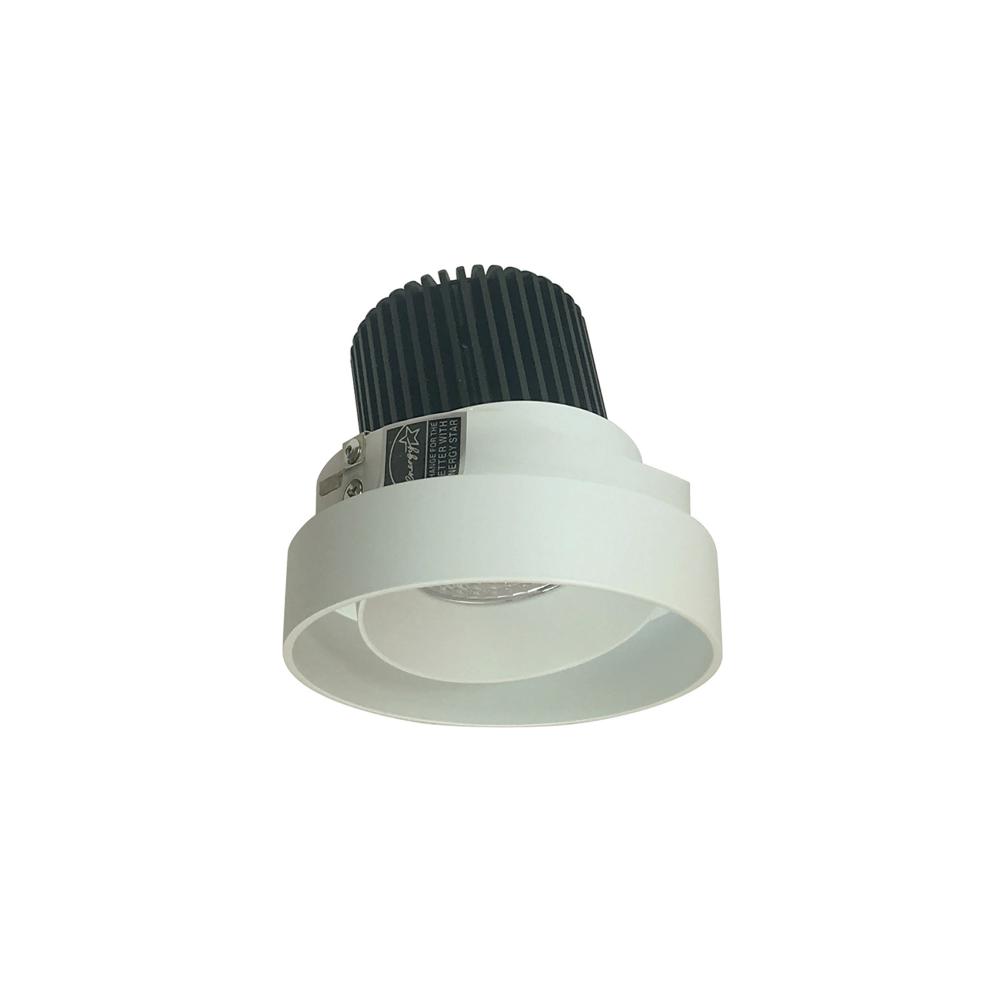 4" Iolite LED Round Trimless Adjustable, 10-Degree Optic, 850lm / 12W, 2700K, White Adjustable /