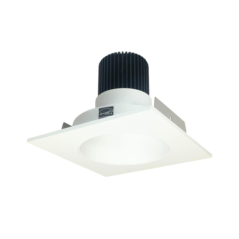 4" Iolite LED Square Reflector with Round Aperture, 10-Degree Optic, 850lm / 12W, 2700K, Matte