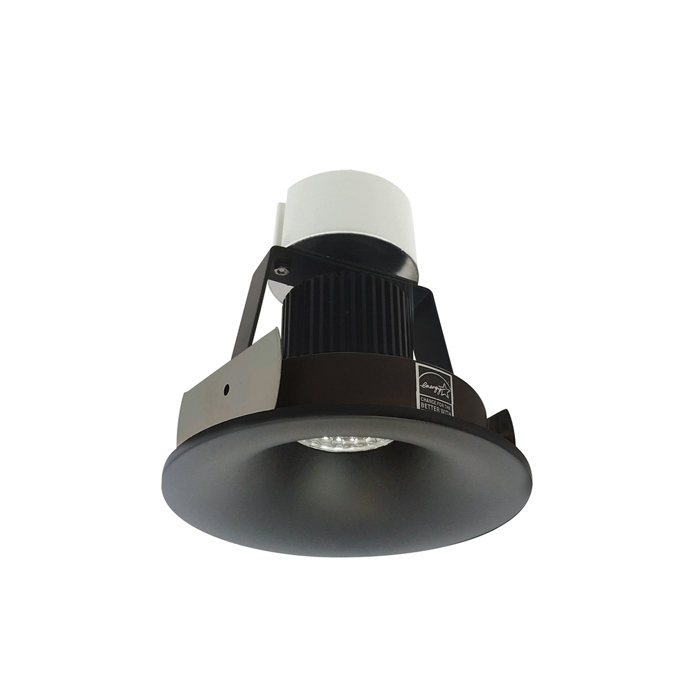 4" Iolite LED Round Bullnose Retrofit, 1000lm / 12W, 2700K, Black Finish