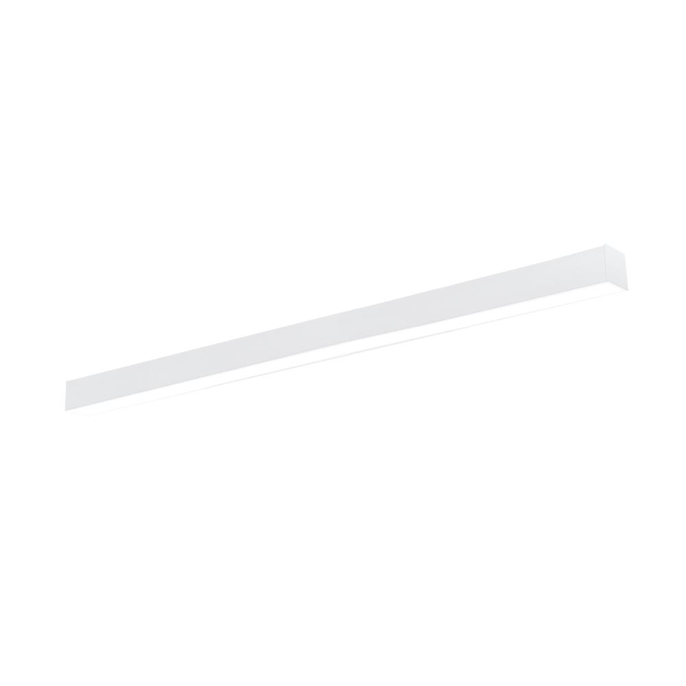 8' L-Line LED Direct Linear w/ Selectable Wattage & CCT, White Finish