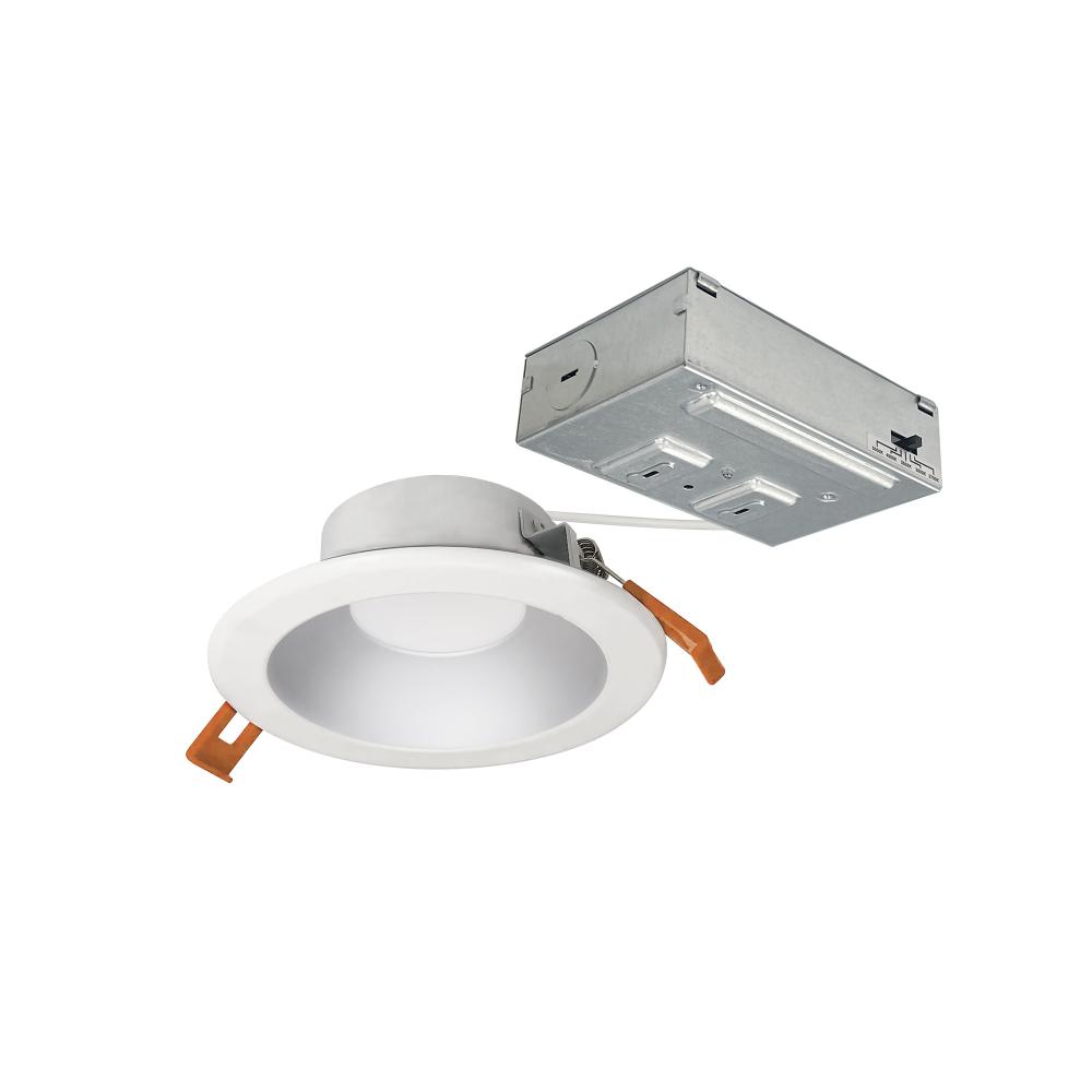 4" Theia LED Can-less Downlight with Selectable CCT, 120V input; 950lm / 10W, Haze Reflector /