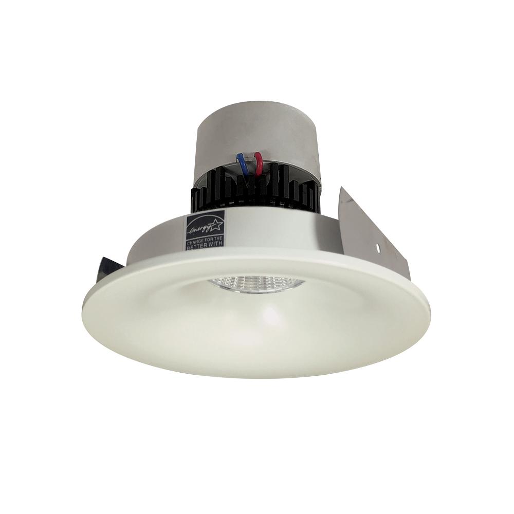 4" Pearl LED Round Bullnose Retrofit, 1000lm / 12W, 2700K, White Finish