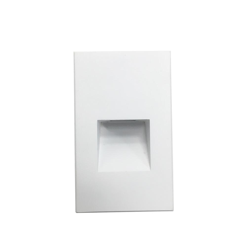 Ari LED Step Light w/ Vertical Wall Wash Face Plate, 30lm, 2.5W, 90+ CRI, 3000K, White, 120V