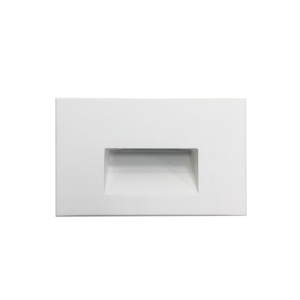 Ari LED Step Light w/ Horizontal Wall Wash Face Plate, 30lm, 2.5W, 90+ CRI, 3000K, White, 120V