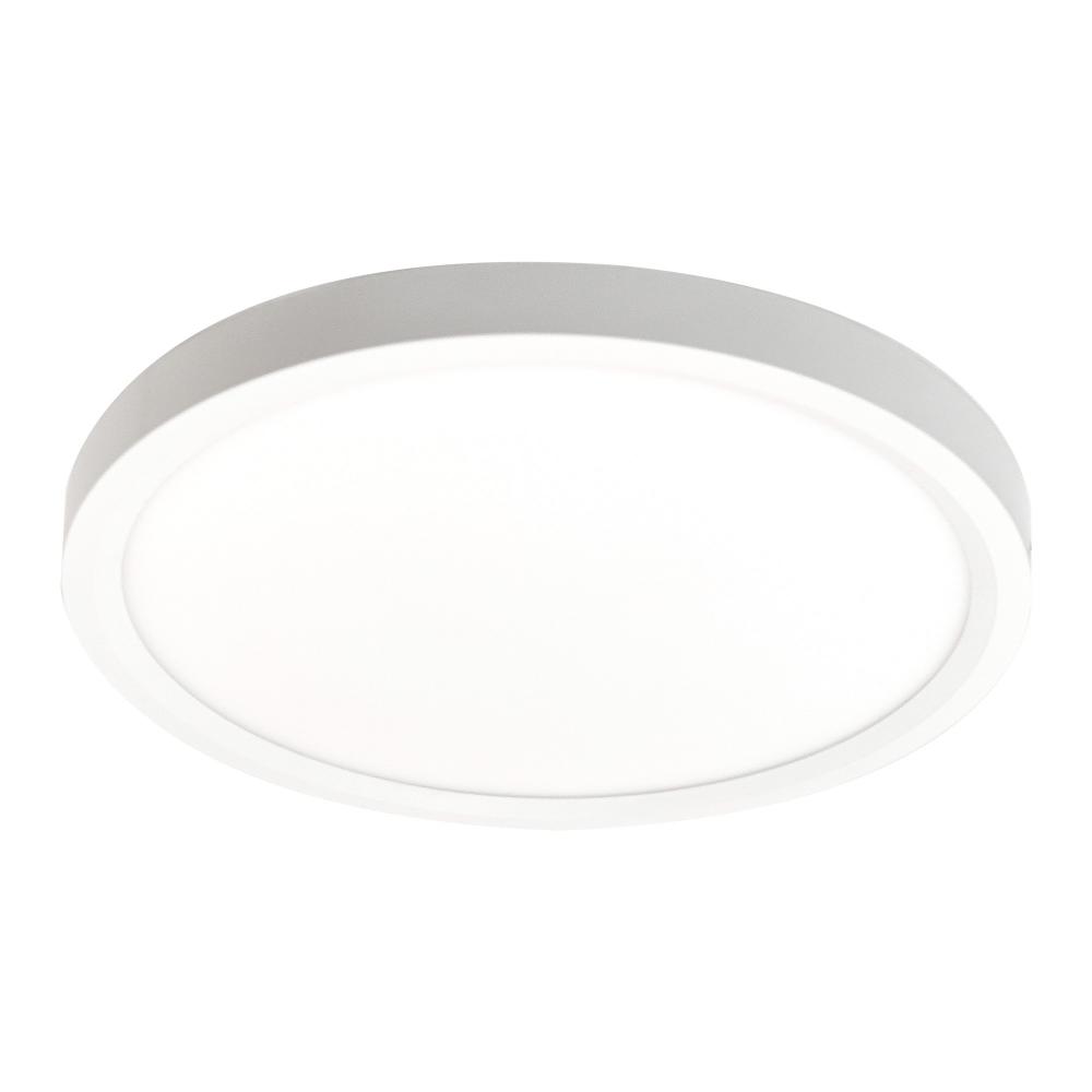 11" wELO LED Surface Mount, 1588lm / 15W, 3500K, 80+ CRI, 120-277V; 0-10V, White