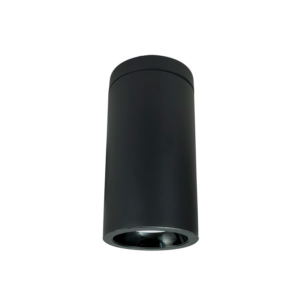 6" Cobalt Surface Mount Cylinder, Black, 750L, 3000K, Black Reflector, 120V Triac/ELV Dimming