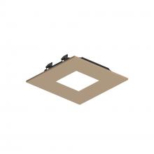 Nora NAPF-3SPHWD - 3" Apollo Square Flanged Pinhole Trim, Wheat Diffused Finish