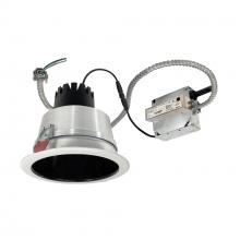 Nora NCR3-61L130FP01BMPW - 6" Sapphire III Retrofit, Black Reflector/Matte Powder White Flange, 120V; Phase Dimming, 900lm