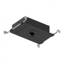 Nora NHAPIC-3R10L23040DP - 3" Apollo Round IC Air-Tight New Construction Housing w/ 0.875" to 1.25" Ceiling Collar,