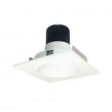 Nora NIO-4SNDC27QMPW - 4" Iolite LED Square Reflector with Round Aperture, 10-Degree Optic, 850lm / 12W, 2700K, Matte