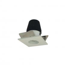 Nora NIOB-1SNG27XWW - 1" Iolite LED BWF Square Reflector with Round Aperture, 600lm, 2700K, White Reflector with Round