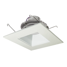 Nora NLCBC2-65635WW/A - 6" Cobalt Click LED Retrofit, Square Reflector, 750lm / 10W, 3500K, White Reflector / White