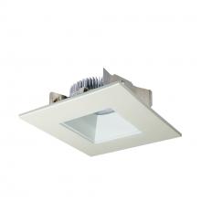 Nora NLCBS-4568540WW - 4" Cobalt Shallow High Lumen LED Trim, Square/Square Regress, 850lm, 4000K, White