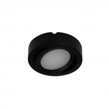 Nora NMP-A35B - 12V Josh Adjustable LED Puck Light, 300lm / 3500K, Black Finish