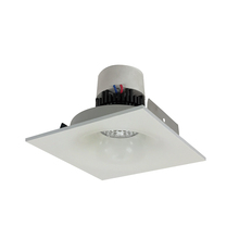 Nora NPR-4SNB30XWW - 4" Pearl LED Square Bullnose Retrofit, 1000lm / 12W, 3000K, White Finish