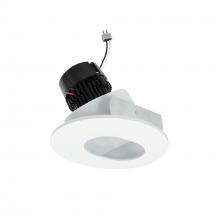 Nora NPRLV-4RSL40XMPW - 4" Pearl Low Voltage LED Round Adjustable Slot Aperture Retrofit, 950lm / 11W, 4000K, Matte