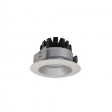 Nora NRM3-41L230FHZW - 4" Marquise III Round Open Reflector, 1500lm, 3000K, Flood Optic, Haze Reflector/White Flange