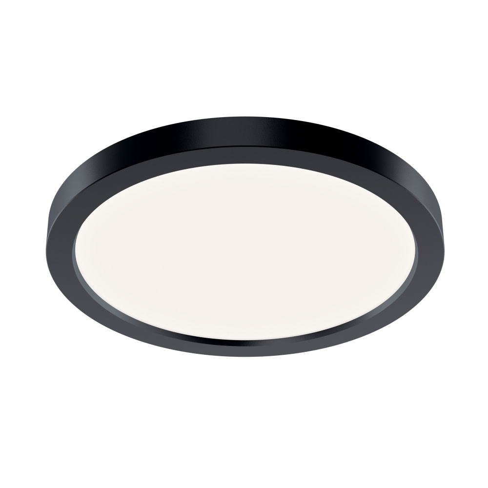 Ara 9.25" Round LED Flush mount in Black