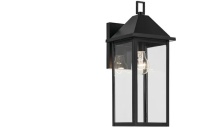 Kichler 59158BK - Prin 16.75 Inch 1 Light Outdoor Wall Light with Clear Glass in Black