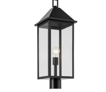 Kichler 59161BK - Prin 25 Inch 1 Light Outdoor Post Light with Clear Glass in Black