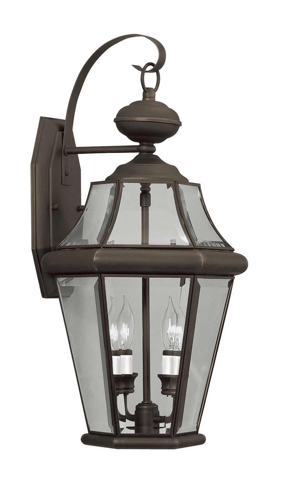 2 Light Bronze Outdoor Wall Lantern