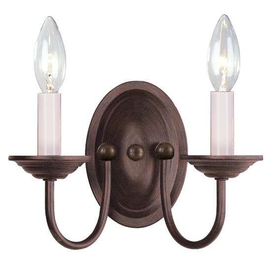 2 Light Imperial Bronze Wall Sconce