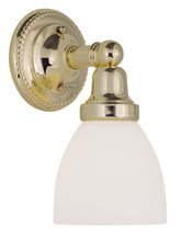 Livex Lighting 1021-02 - 1 Light Polished Brass Bath Light