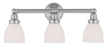 Livex Lighting 1023-91 - 3 Light Brushed Nickel Bath Light