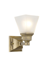 Livex Lighting 1031-01 - 1 Light Antique Brass Bath Light