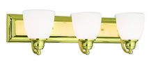 Livex Lighting 10503-02 - 3 Light Polished Brass Bath Light