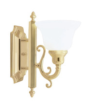 Livex Lighting 1281-02 - 1 Light Polished Brass Bath Light
