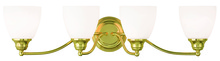 Livex Lighting 13674-02 - 4 Light Polished Brass Bath Light