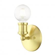Livex Lighting 14420-12 - 1 Light Satin Brass ADA Single Vanity Sconce