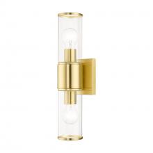 Livex Lighting 17142-12 - 2 Light Satin Brass Vanity Sconce