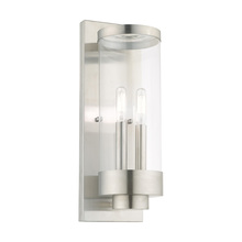 Livex Lighting 20722-91 - 2 Lt Brushed Nickel Outdoor Wall Lantern