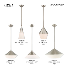 Livex Lighting 40689-91 - 1 Lt Brushed Nickel Pendant