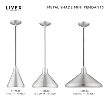 Livex Lighting 41178-66 - 1 Lt Brushed Aluminum Mini Pendant