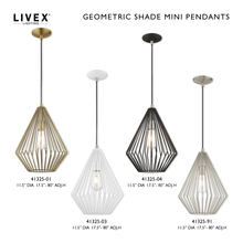 Livex Lighting 41325-04 - 1 Lt Black Mini Pendant