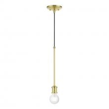 Livex Lighting 47161-12 - 1 Light Satin Brass Single Pendant