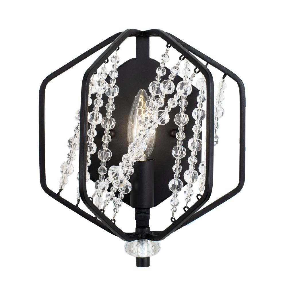 Chelsea 1-Lt Sconce - Carbon