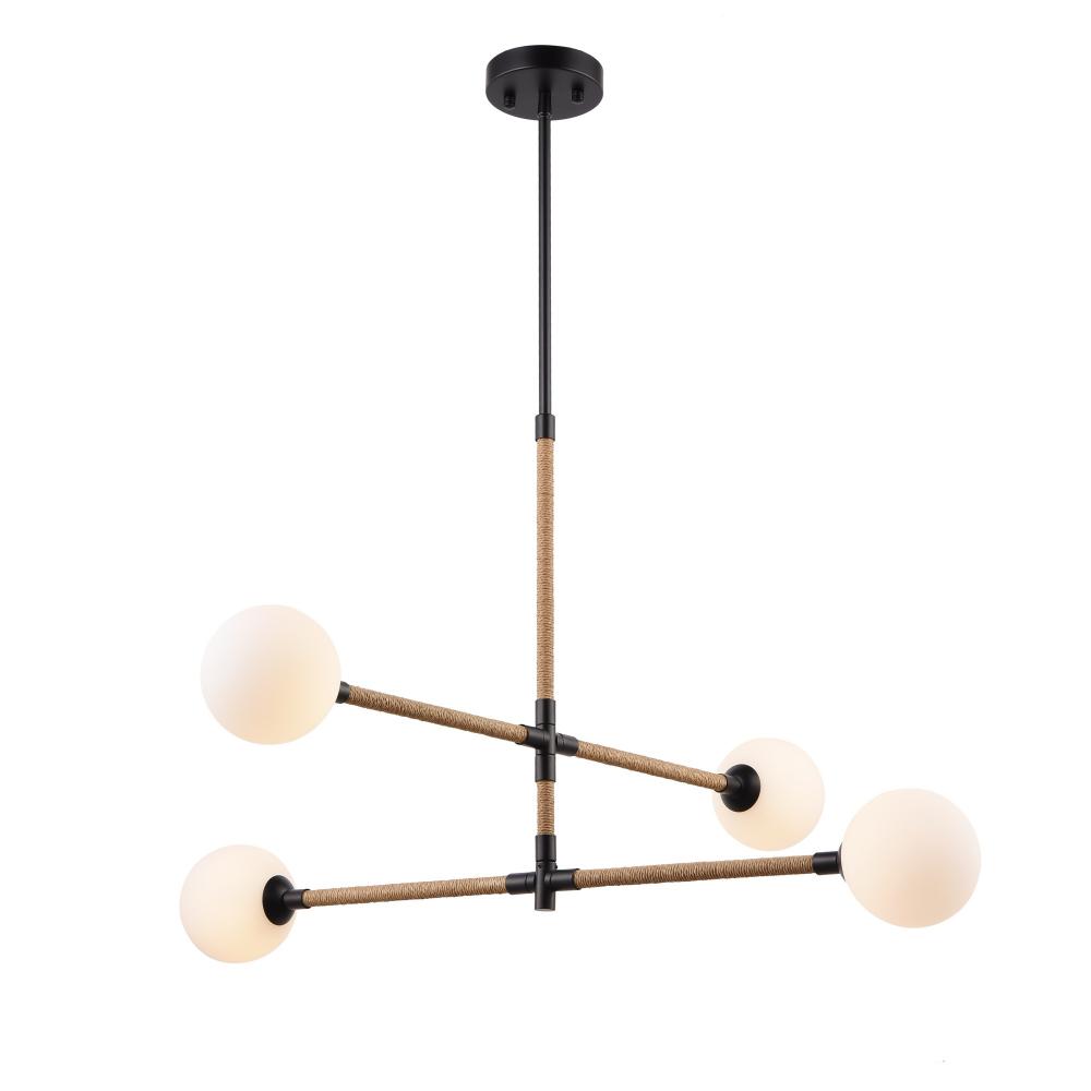 Capilano Collection 4-Light Chandelier Black