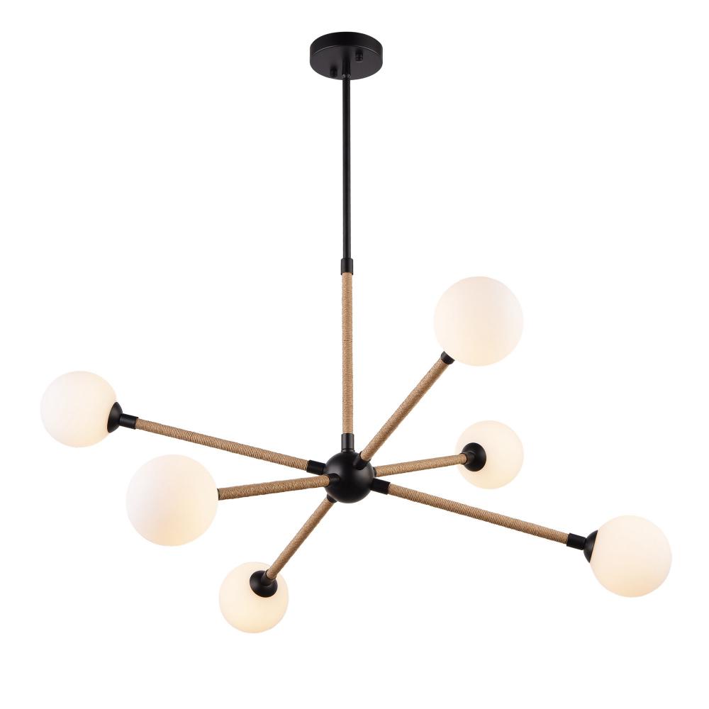 Capilano Collection 6-Light Chandelier Black