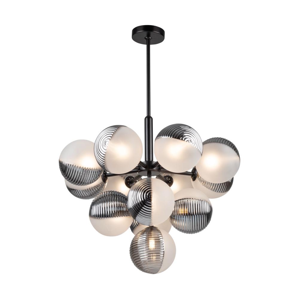 Bolla Collection 13-Light Chandelier Black