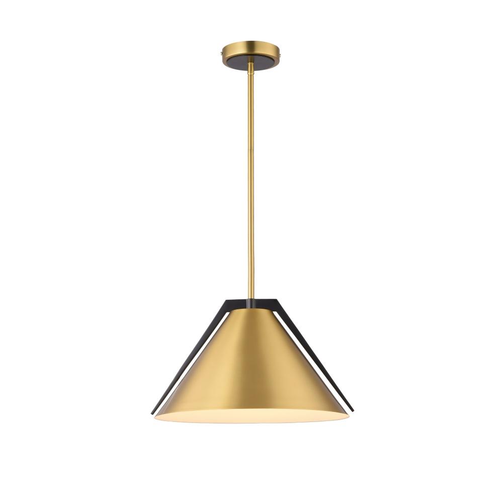 Baltic Collection 1-Light Pendant Brass and black
