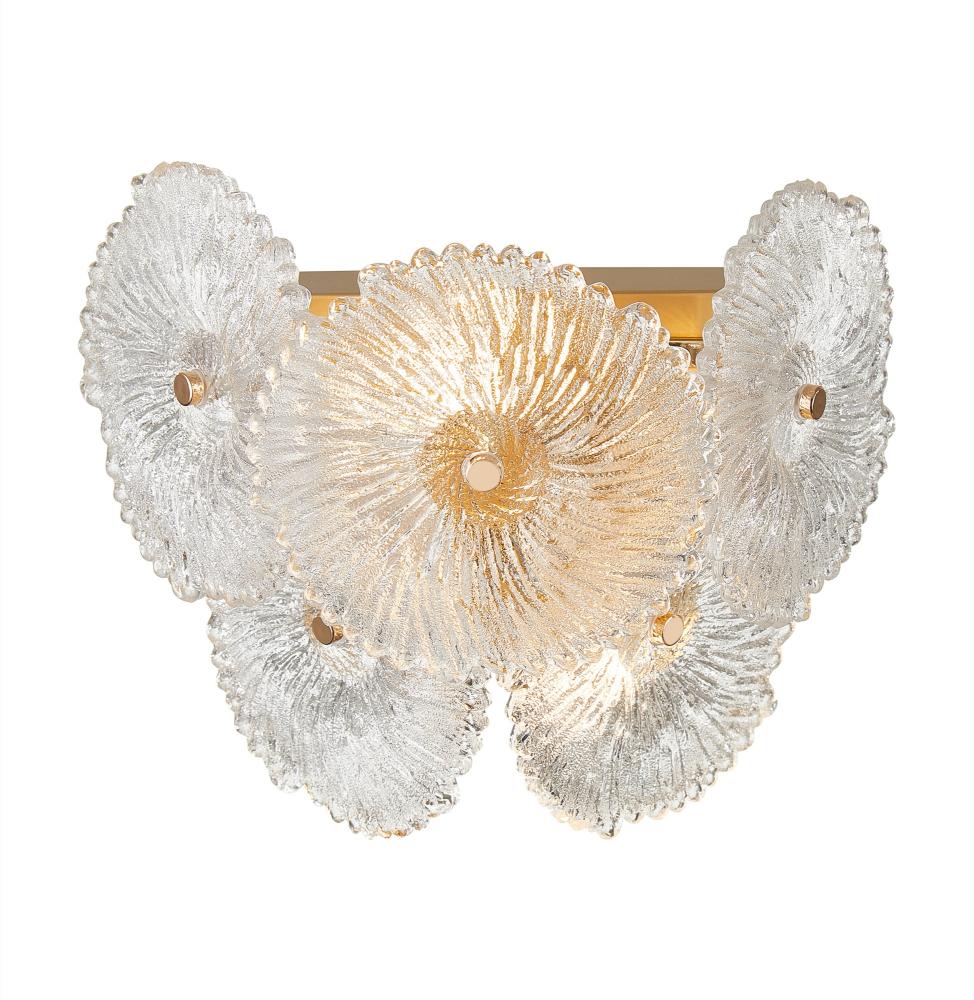 Bloom Collection 2-Light Sconce Brass