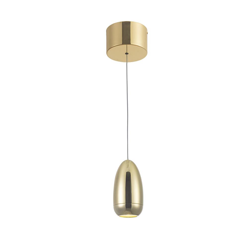 Royal Pearl Collection Integrated LED Pendant, Gold