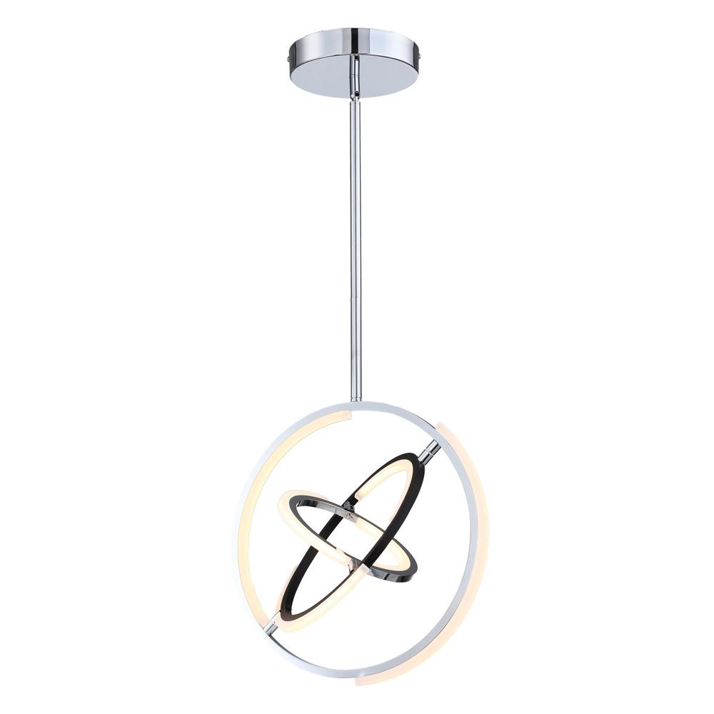 Trilogy Collection Integrated LED 17 in. Pendant, Polished Nickel
